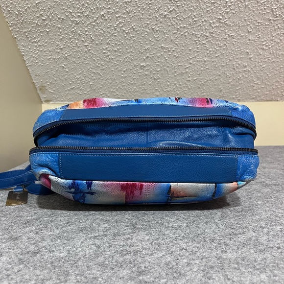 Anuschka Hand-Painted Leather Crossbody Bag - Picture 12 of 15